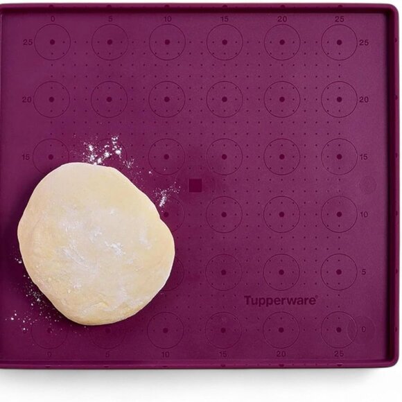 TUPPERWARE Silicone Baking Sheet with Rim / MAT (Purple) Non Stick Pan Liner New - Picture 5 of 8
